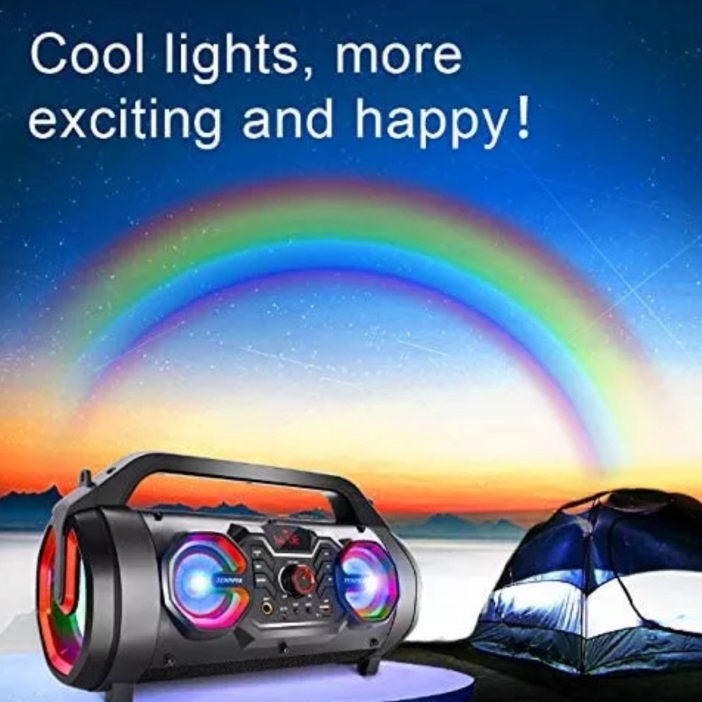 Outdoor PA Speaker System Portable Bluetooth  - 240W Rechargeable, MP3, USB, MIC